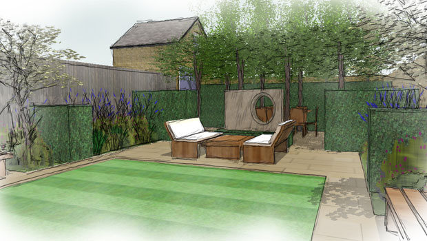 Wimbledon contemporary garden design