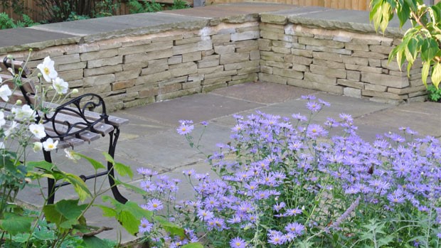 York stone walling